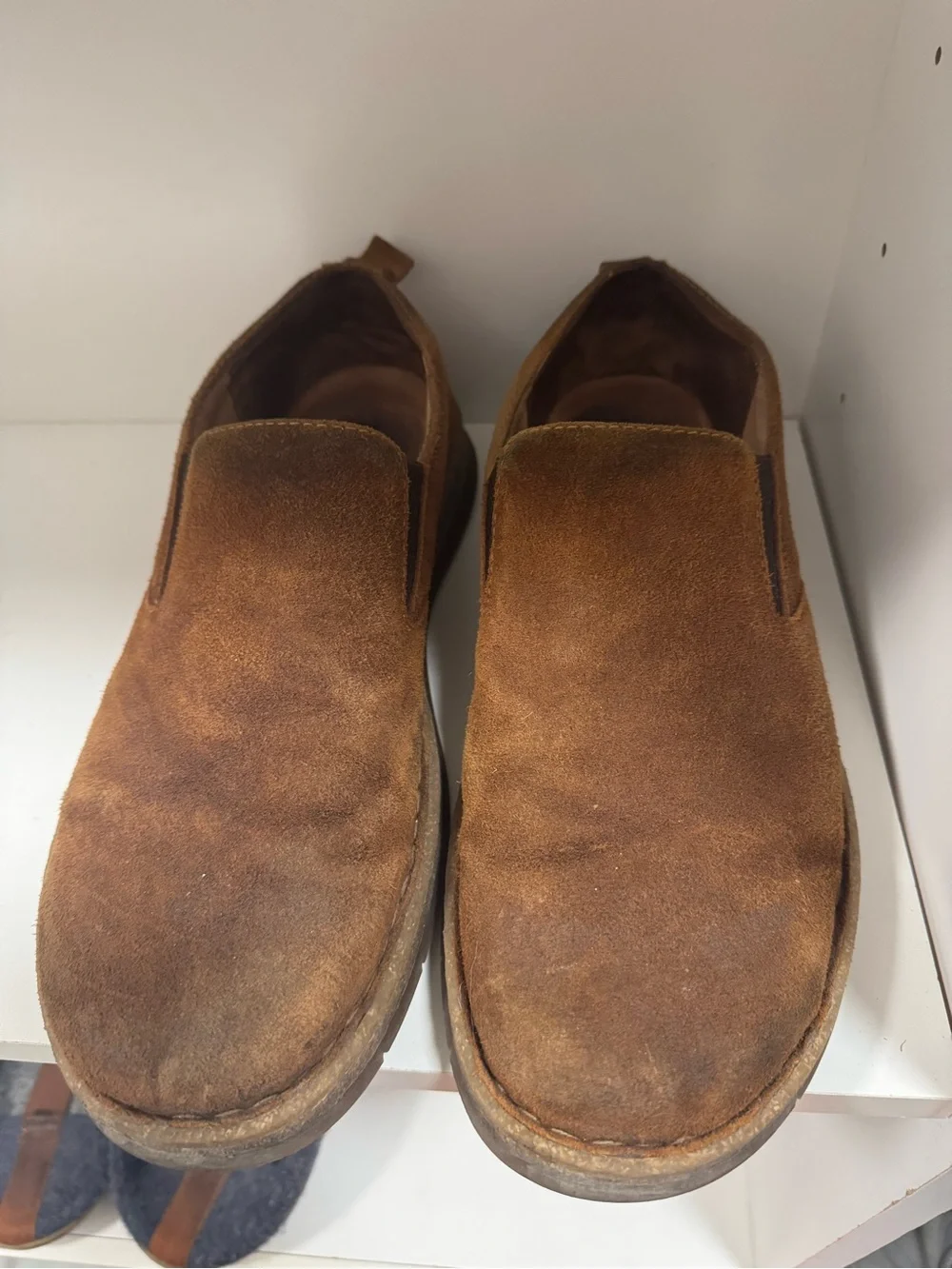 Born Bryson Slip-On Suede Men's Shoes in Brown